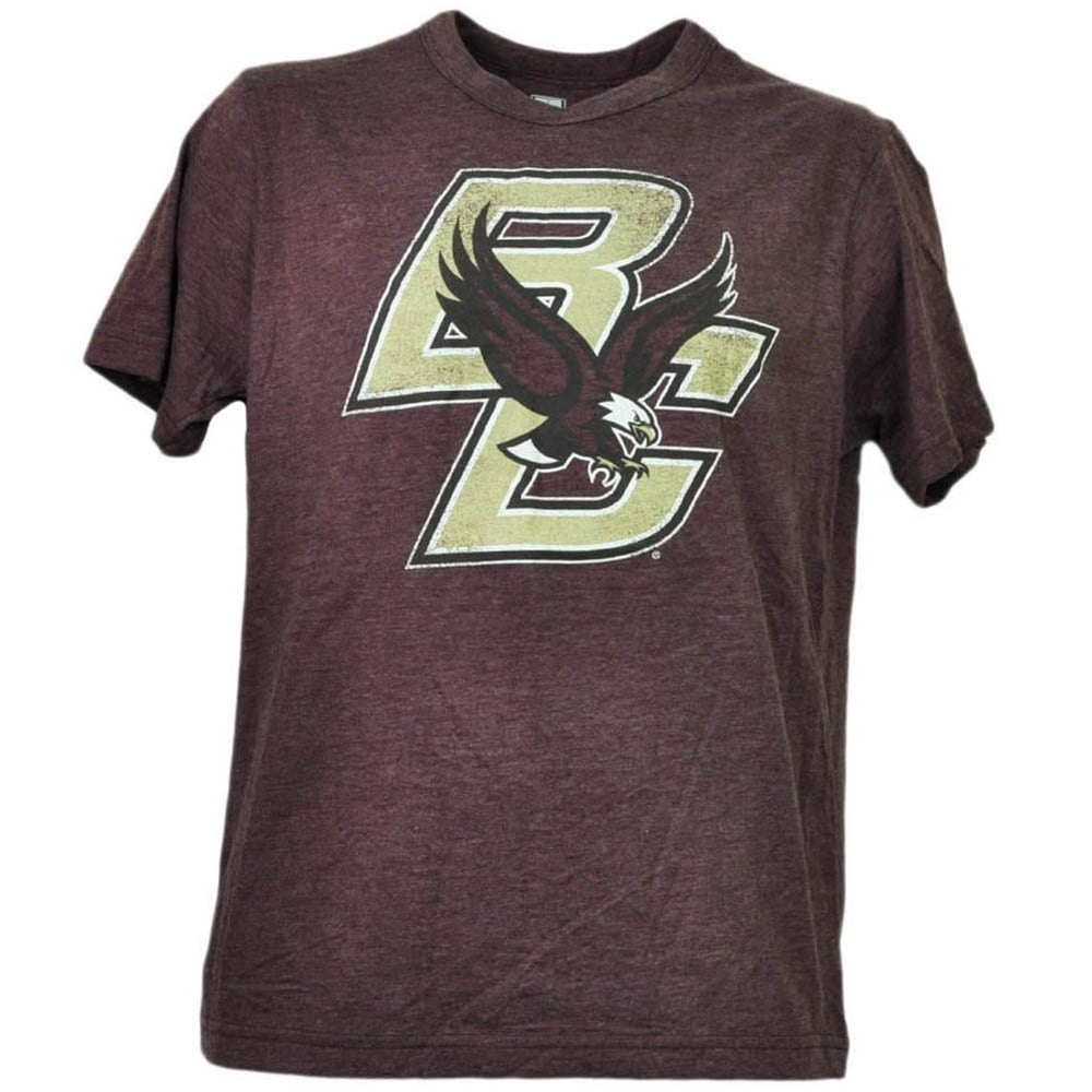 Tee Shirt University NCAA Boston College Eagles Distressed Logo Mens