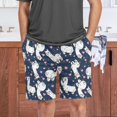 thumbnail image 7 of CROPD Music Notes Pajama shorts Mens Lounge Sleep Shorts Casual Men Pajama Bottoms with Pockets Drawstring, 7 of 7