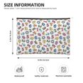 thumbnail image 3 of Susaid Colorful Numbers Print Makeup Mini Bags for Women Multi Color Cosmetics Bag Travel Toiletry Bag Pencil Pouch Blank Makeup Bags with Zipper, 3 of 7
