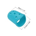thumbnail image 2 of Protector de punta de dedo antideslizante Uxcell, paquete de 10, guardia de dedo de silicona de 29 mm, azul claro, 2 of 6