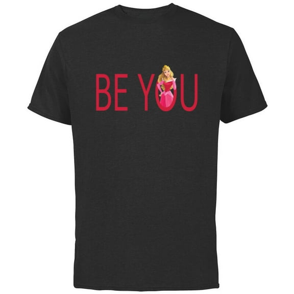 Disney Princess Aurora Be You - Short Sleeve Cotton T-Shirt for Adults - Customized-Charcoal
