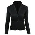 thumbnail image 1 of Langgg Women Cardigan Short Suits Slim Coat?Two Button Long Sleeve Office Lapel Suits Small Blazer, 1 of 4