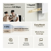 TP-Link BE3200 Wi-Fi 7 Dual-Band, Range Extender with Fast 3.2 Gbps Transfer Rate, Smart Roaming for Seamless Home Wireless Coverage and Direct Connection through Gigabit Ethernet Port – RE3200BE