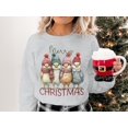 thumbnail image 5 of Merry Christmas Cozy Sweatshirts Cute Birds Print (S, Sand), 5 of 7