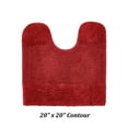 thumbnail image 2 of Better Trends 20" x 20" U-Shape Toilet Rug 100% Cotton Non Slip Tufted Contour Bath Mat, Water Absorbent Bathroom Rug (Red) Granada Collection, 2 of 4