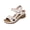 Beige, variant on Red Women Wedge Sandals Peep Toe Platform Casual Shoes Comfortable Lightweight Outdoor Indoor Beach Footwear With Chunky Heel Design For Summer Wear