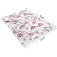 thumbnail image 4 of Pink Dinosaur and Bird Pattern Blanket,Comfortable Soft Lamb Wool Throw Blanket,All Season,Warm Lightweight Blankets for Sofa Bed Couch Living Room Chair,40"x50", 4 of 4