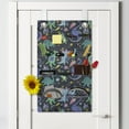 thumbnail image 2 of Dragon Hanging Pocket Organizer, Space Thematic Hand Drawn Pattern Universe Ship Dino Characters Planets Sketchy, Printed Polyester Storage Bag with Pockets, 21" x 31", Multicolor, 2 of 2