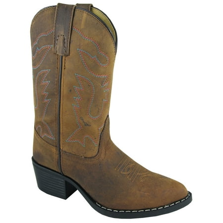 Smoky Mountain Kid S Dakota Brown Distress Leather Cowboy Kids