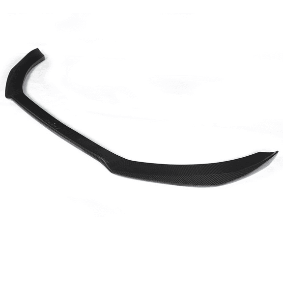 Ikon Motorsports Compatible with 09-12 Audi A4 B8 Sedan STK Style Front Bumper Lip - Matte Carbon Fiber