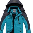 thumbnail image 3 of Manteaux pour Hommes Manteau Coupe-Vent Imperméable Chaud à Capuche Imperméable Manteaux de Planche à Neige, 3 of 3