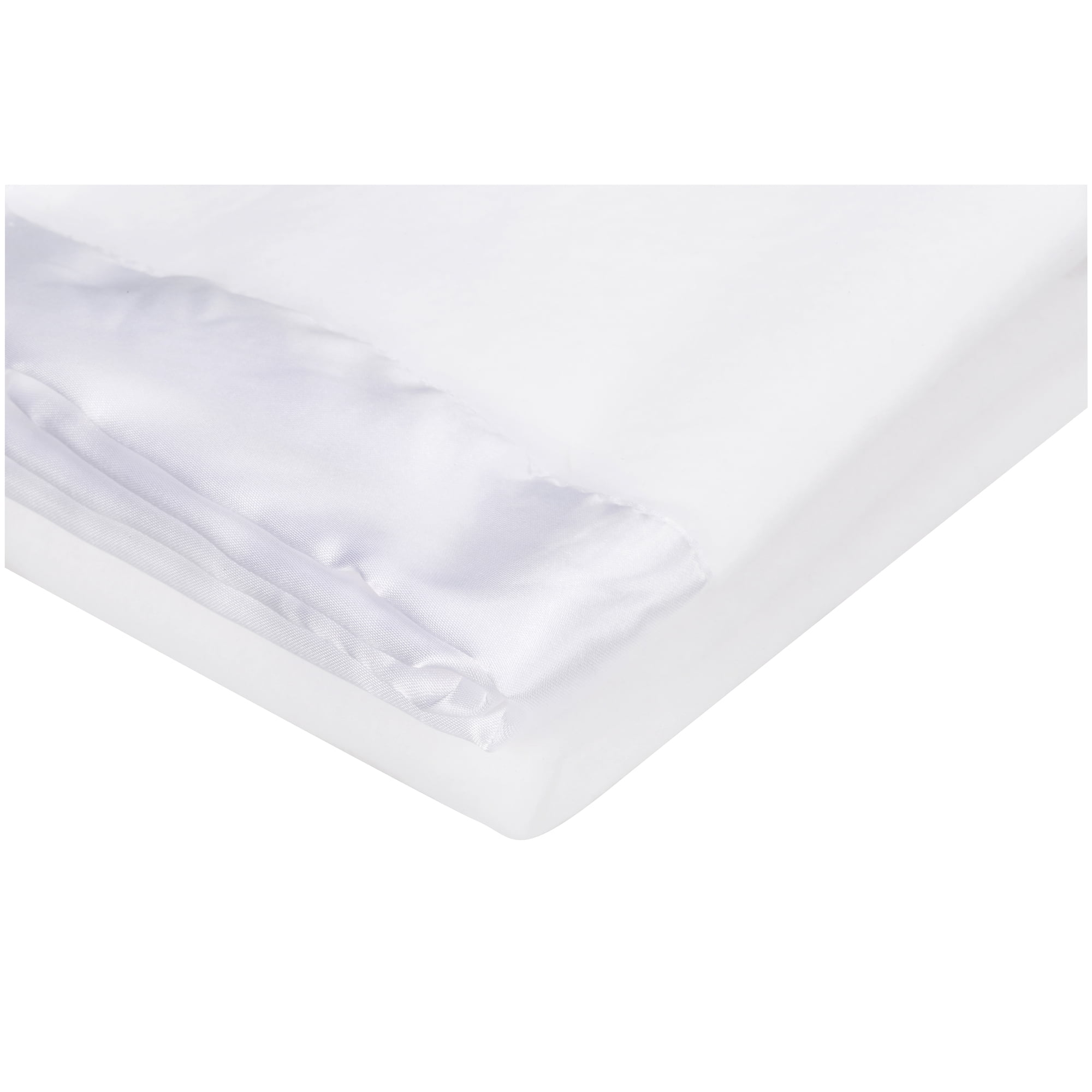 American Baby Company Fleece Blanket with Silk-Like Satin Trim, Soft, Warm & Cozy, White, 30" x 40" for Boys and Girls, Perfect for Baby Carrier, Stroller, Travel and Gifting