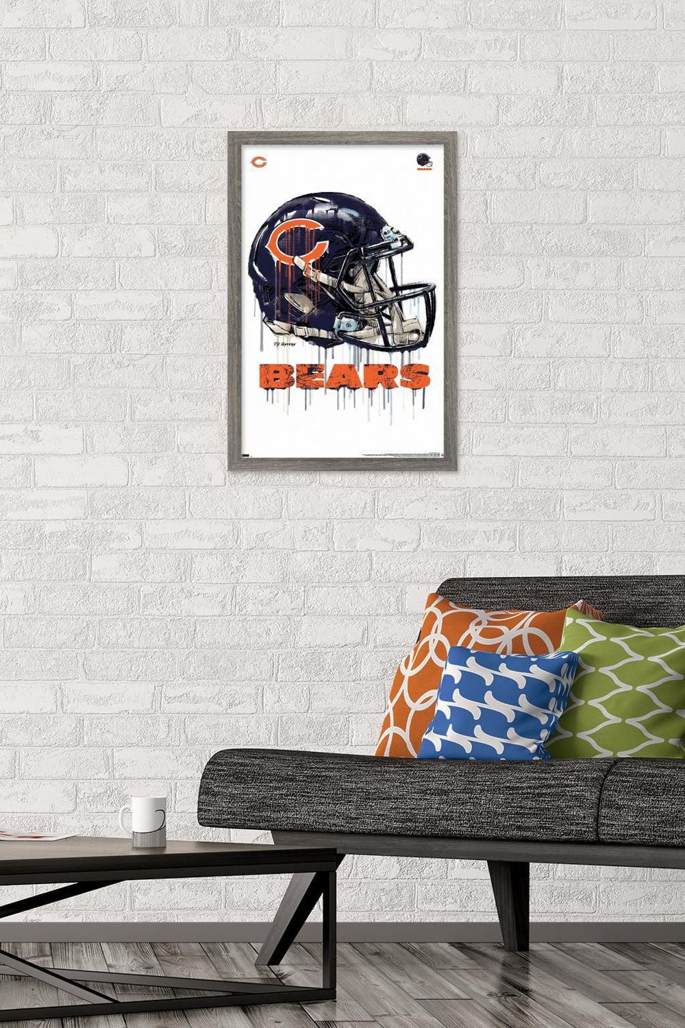 NFL Chicago Bears - Drip Helmet 20 Wall Poster, 22.375" x 34"
