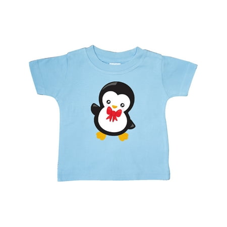 

Inktastic Penguin With Red Bow Tie Cute Penguin Gift Baby Boy or Baby Girl T-Shirt