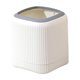 thumbnail image 2 of Mini Papelera de Escritorio | Pequeño cubo de basura de plástico para baño | Contenedor de basura compacto de mesa de 5.7x5.3 pulgadas | Beige Blanco Naranja Verde | Diseño de doble capa | Duradero, 2 of 6