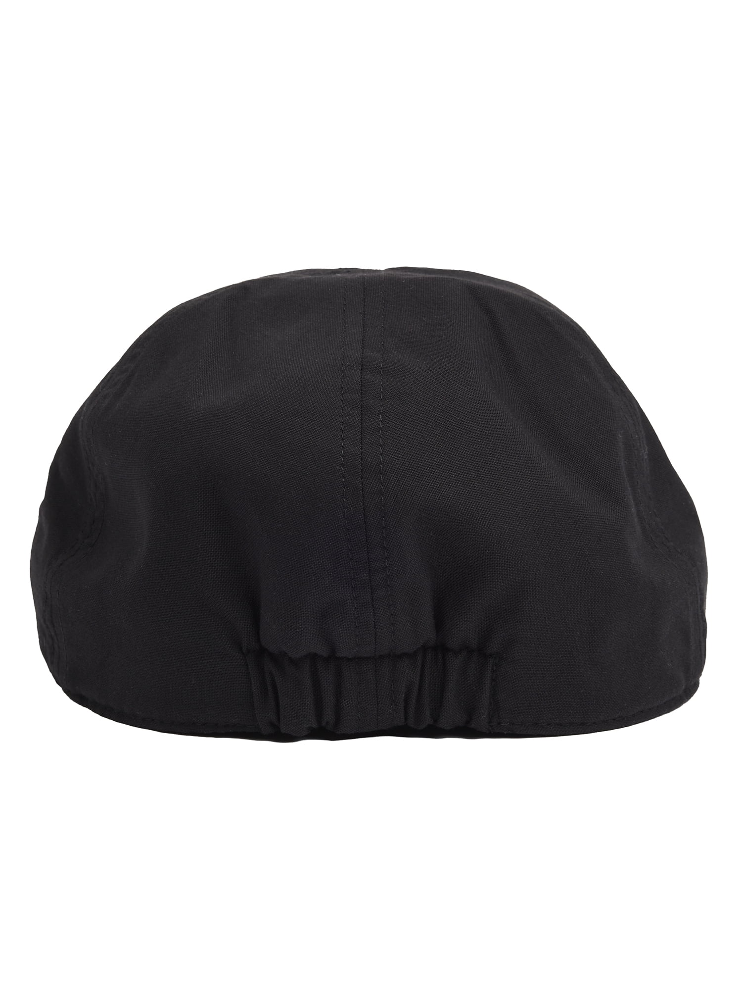 Solid Black Chambray Ivy Hat with Elastic Easy to Fit Back