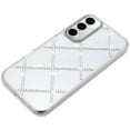 thumbnail image 3 of For Samsung s25/s24 Gem Glitter Diamond Transparent Hard Colorful TPU Hybrid Case - Silver, 3 of 3