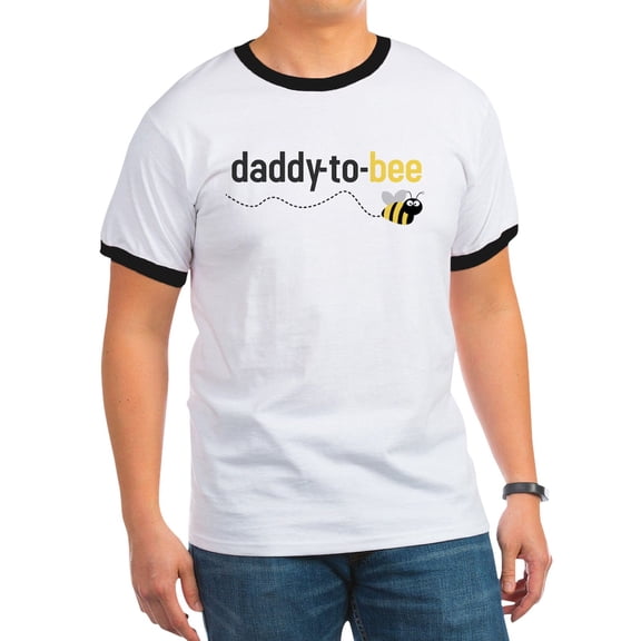 CafePress - Daddy To Bee T Shirt - 100% Cotton Ringed T-Shirt