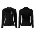thumbnail image 2 of Fewfanhot Women's 3mm Neoprene Wetsuit Top Long Sleeve, Thermal Warm Diving Suit for Cold Water, UV Protection Rash Guard for Snorkeling Surfing Swimming Diving, 2 of 8