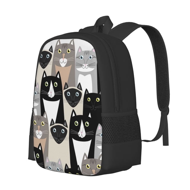 Fotbe Colors Cats Mochila para Hombre y Mujer - Tela Oxford 600D Resistente - Mochila Impermeable de Gran Capacidad para Escuela, Viajes y Senderismo