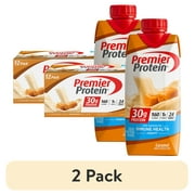 (2 pack) Premier Protein Shake, Caramel, 30g Protein, 11 fl oz, 12 Ct