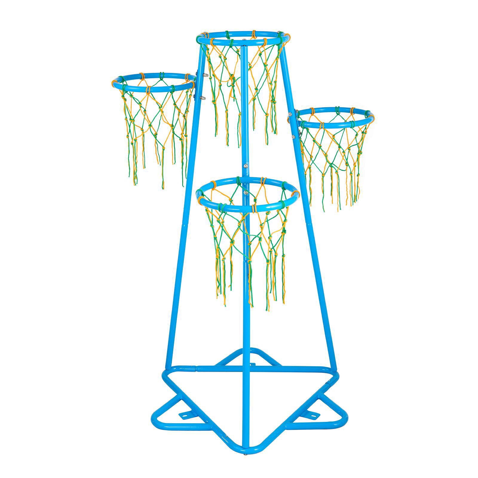 Kids Basketball Hoop Adjustable Height Portable Indoor Outdoor Hoop Set with 3 Balls for Boys Girls All Ages