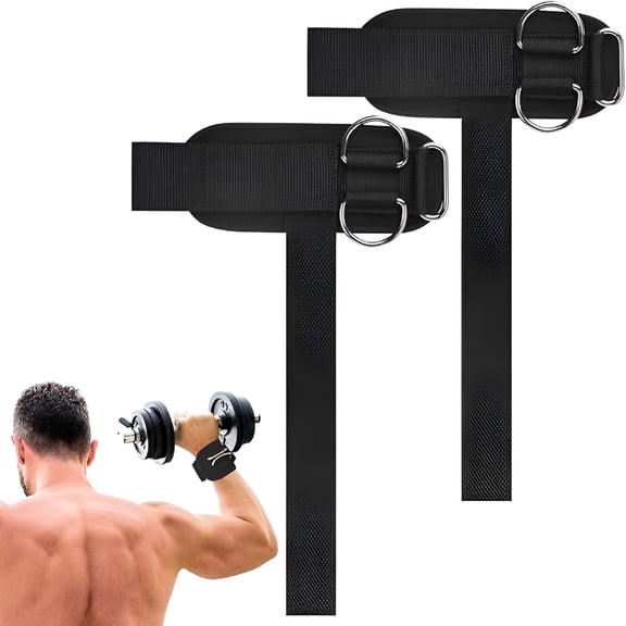 BESTSKY Weight Lifting Straps, Lifting Wrist Straps, Weight Straps, With D-Rings, Wrist Wraps for Weightlifting, For Men and Women for Cable Machines, Deadlifts, Snatches, Pull-Ups