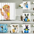 thumbnail image 1 of Printed Shower Curtain Polyester And Mildew-proof Bathroom And Mildew-proof Partition Curtain 150X180CM, 1 of 3