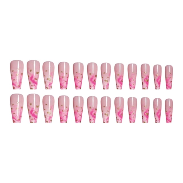 Soidarity Uñas postizas de ataúd de longitud, resistentes a los arañazos, uñas a presión, punta de uñas removible, pegatinas de manicura ajustables Arte de uñas Tipo 2 Soidarity CE012296-02B
