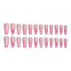 thumbnail image 2 of Seitruly Uñas postizas de ataúd, estilo francés clásico, uñas a presión, cubierta completa, punta de uñas, pegatinas de manicura de viscosidad Arte de uñas Tipo 2 Seitruly CE012296-02B, 2 of 6