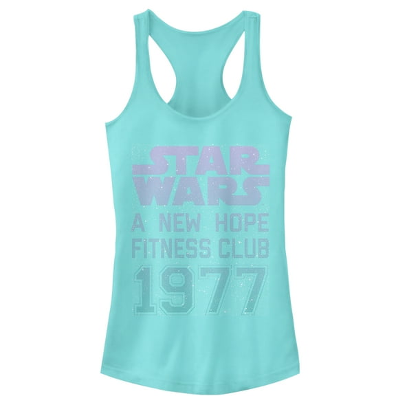 Junior's Star Wars A New Hope Fitness Club  Racerback Tank Top Cancun Small