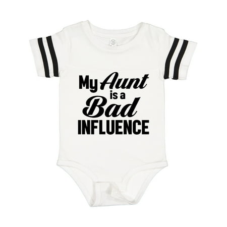 

Inktastic My Aunt is a Bad Influence Gift Baby Boy or Baby Girl Bodysuit