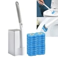 thumbnail image 4 of Cepillo desechable para inodoro, cepillo para inodoro, depurador montado en la pared para baño 20 océanos Macarena  Cepillo de baño desechable, 4 of 8