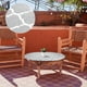 thumbnail image 4 of Mantel de Picnic, Manteles de Vinilo Redondos de 54" Ajustados Impermeables con Respaldo de Felpa para Comedor Camping al Aire Libre, Gris/Blanco, 4 of 6