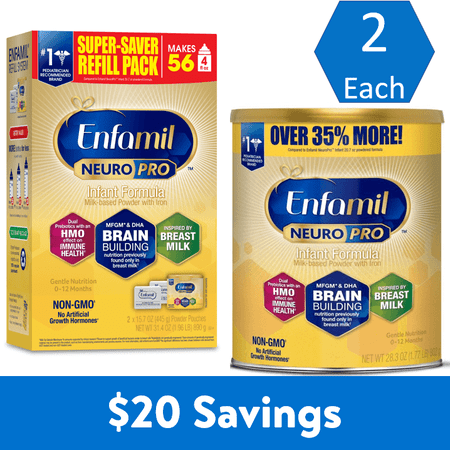 [$20 Savings] Buy 2 Enfamil Neuropro Value Cans & 2 Enfamil Neuropro Refill Boxes save $20