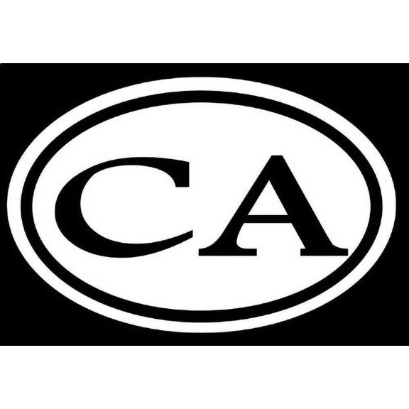 CA CALIFORNIA 6" STICKER DECAL OVAL SUNTAN BEACH EARTHQUAKE RAP REDWOOD FORREST CAL