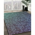 thumbnail image 2 of Ahgly Company Indoor Square Patterned Blue Koi Blue Area Rugs, 4' Square, 2 of 6