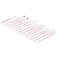 thumbnail image 4 of Juego de pinceles profesionales para decoración de uñas, 15 Uds., delineador de uñas de nailon DIY, pincel para pintar y dibujar, 4 of 8