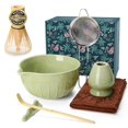 thumbnail image 1 of Set de batidor para matcha MONOJOY con cuenco de cerámica, bambú, 7 piezas, 1 of 9