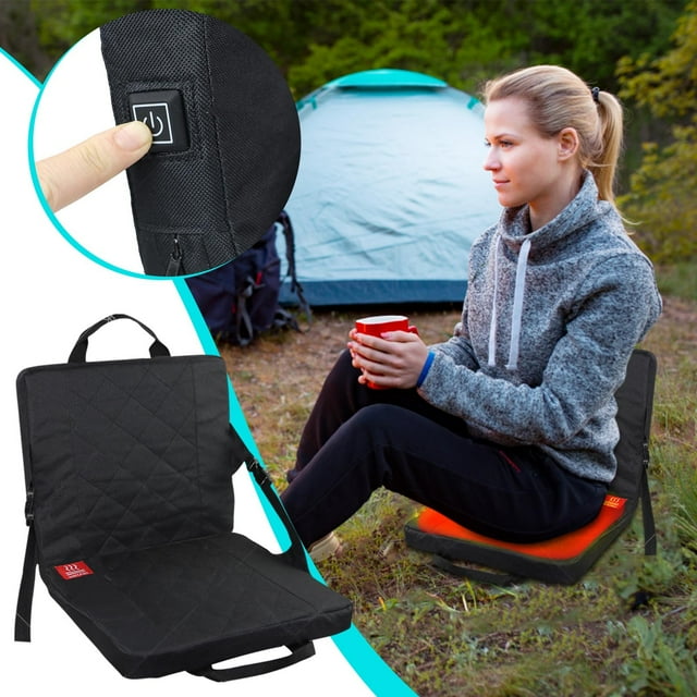 Cagogo Coussin Chauffant à Moins de 5$, Coussin Chauffant Extérieur, Coussin Chauffant Réglable à 3 Températures, Camping Pêche Chasse Coussin Chauffant Électrique USB Portable