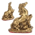 thumbnail image 1 of Figuras De Caballos De Carreras, Estatua De Caballo De Material De Latón Para Sala De Estar Para Oficina Para El Hogar, 1 of 7