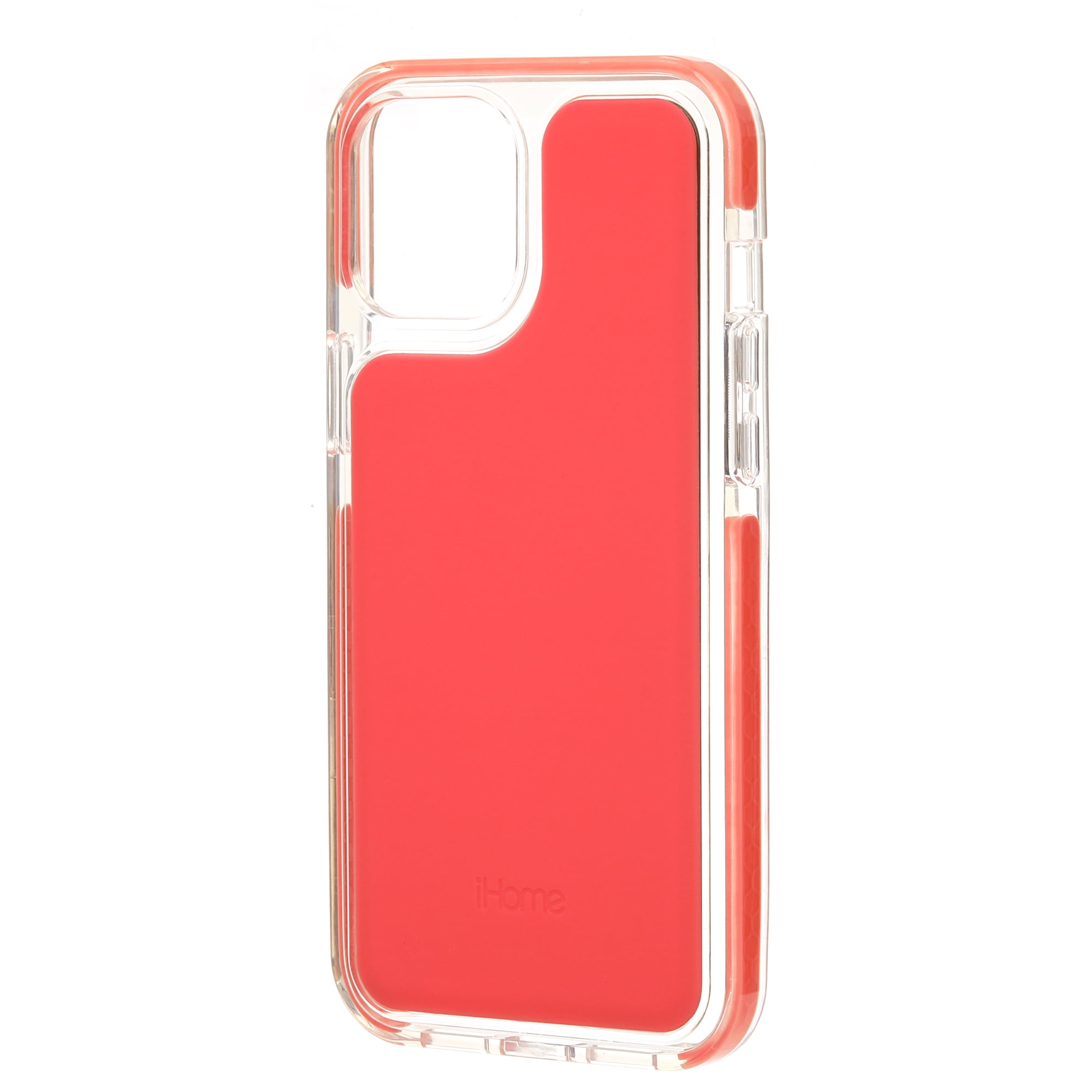iHome iPhone 2021 6.7" Pro Max Phone Case: Premium Silicone, Lightweight, Ultra Slim, Shock Absorbent Velo Protective Case- Wireless Charging Compatible- Coral