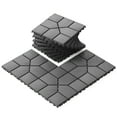 thumbnail image 5 of Interlocking Deck Tiles,44Pcs 12"x12" Outdoor Floor Tiles,Waterproof Plastic Patio Tiles for Poolside,Backyard – Easy Install and Clean, 5 of 7
