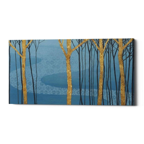 Epic Graffiti 'Katonah Gold' by Kathrine Lovell, Canvas Wall Art, 40"x20"