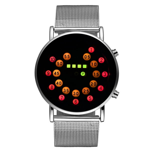 Bluethy Men Sport Luminous Electronic Digital LED Binary Wrist Watch - Walmart.com