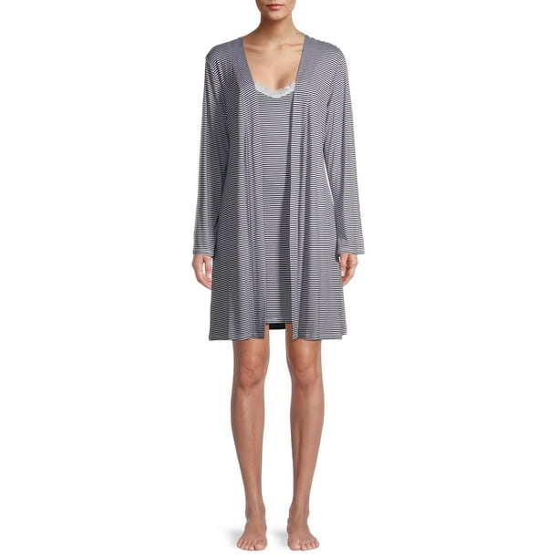 plus size nursing gown and robe set