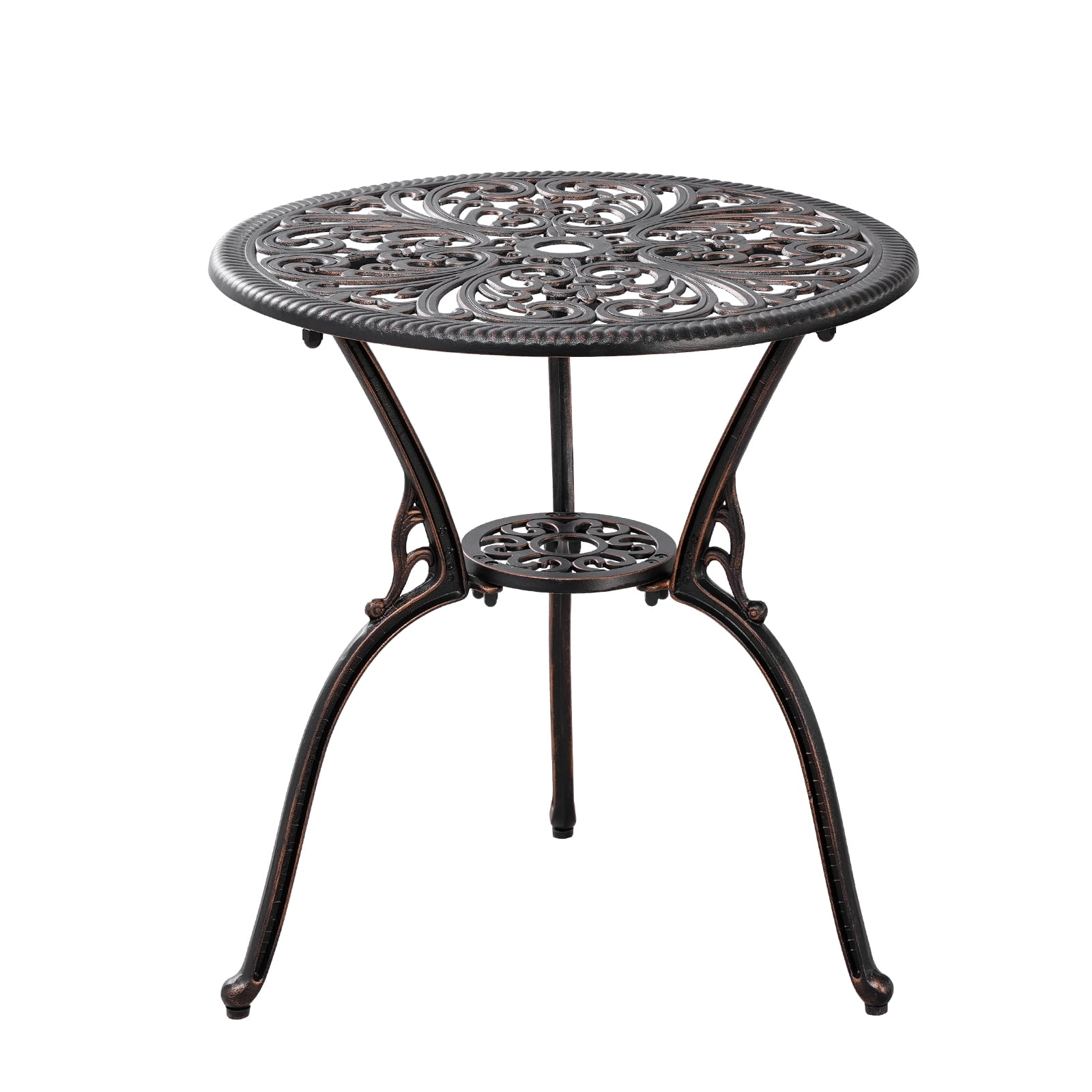 Withniture 3-Piece Bistro Table and Chairs Set of 2 Outdoor Furniture Patio Bistro Set, Bronze