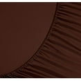 thumbnail image 2 of Elegant Comfort 1800 Series Deep Pocket 4pc Bed Sheet Set , Full Chocolate Brown, 2 of 5