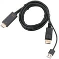 thumbnail image 2 of 4K 60Hz Compatible for HD Multimedia Interface to DisplayPort Adapter Converter 1.8M USB2.0 Cable Adapter for Notebook and Desktop Computers, 2 of 8