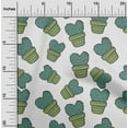 thumbnail image 2 of oneOone Cotton Poplin Teal Green Fabric Cactus Diy Clothing Quilting Fabric Print Fabric By Yard 42 Inch Wide, 2 of 6